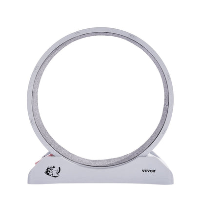 Roue de course interactive pour chat d'intérieur – Diamètre 80 cm – Tapis d'exercice blanc