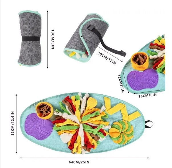 Tapis de fouille, Jouet interactif et enrichissant pour petit chien